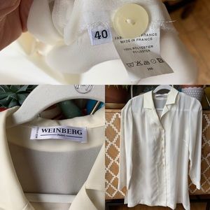 Chic vintage long blouse made in France